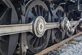 Wheels on an N&W J611 Engine